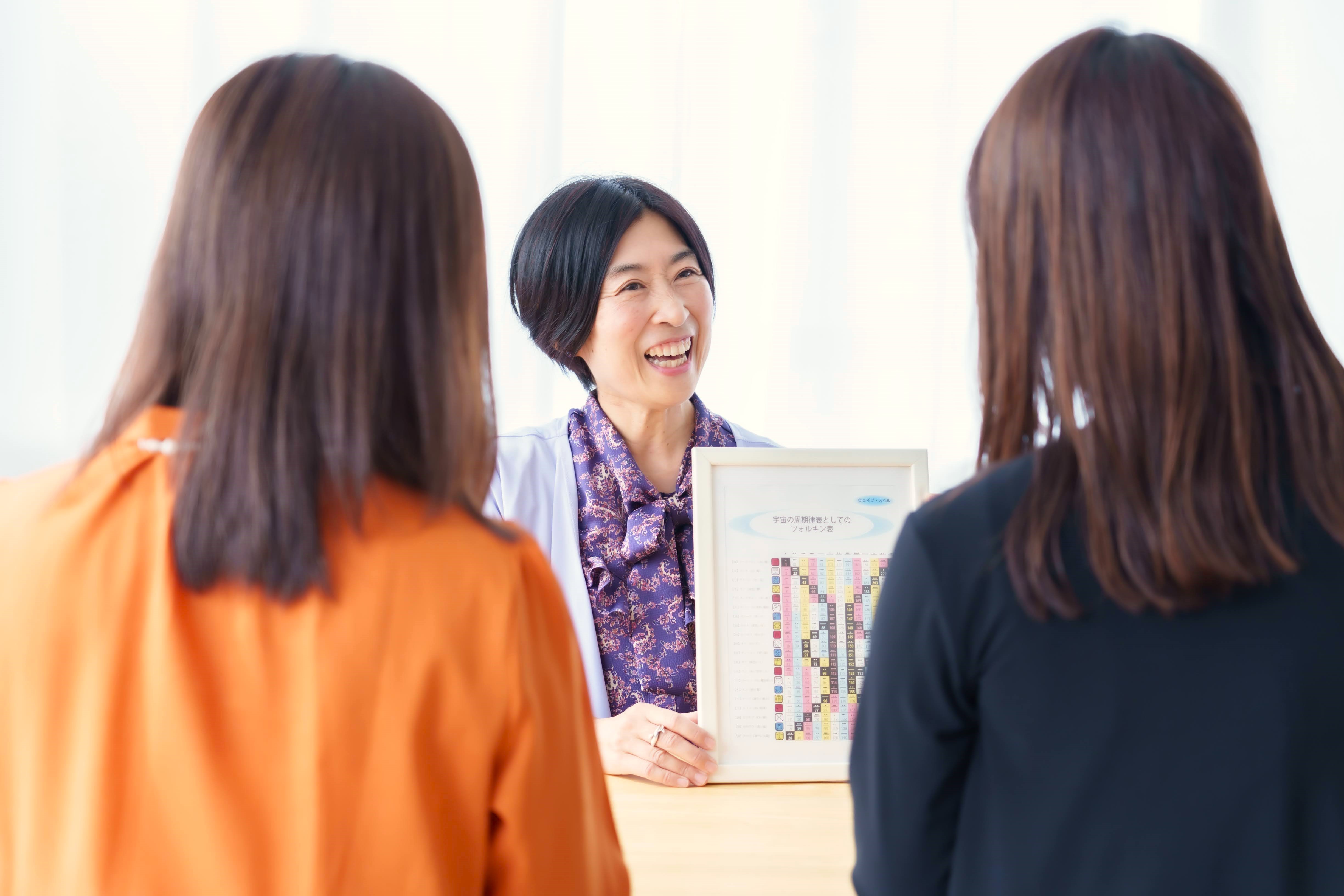 マヤ暦スーパーアドバイザー木原朝子の講座・お茶会風景